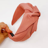 Satin Twist Headband - Mauve