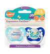 Expression Pacifiers - Prince Charming & Stud Muffin 0-6M - Through my baby's eyes