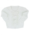 White Ruffled Cardigan - Through my baby's eyes
