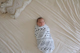 ORGANIC COTTON MUSLIN SWADDLE - MUDCLOTH - Through my baby's eyes