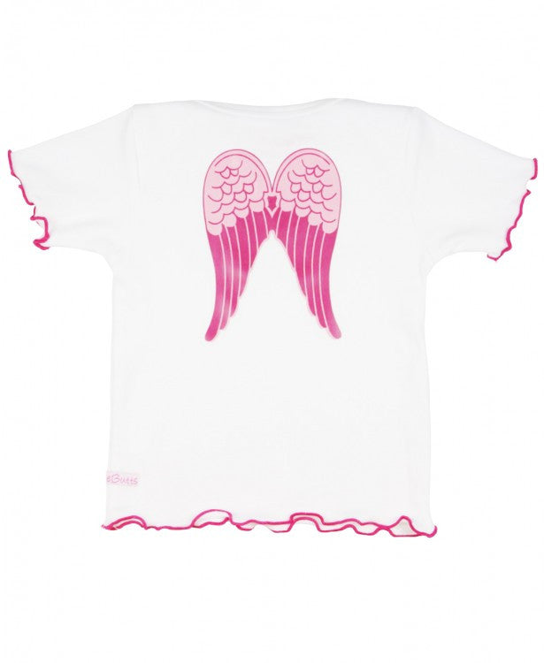 "So Blessed" Angel Tee - White - Through my baby's eyes