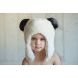 Panda Faux Fur Hat - Through my baby's eyes
