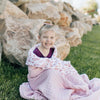 Pink Leaves Classic Muslin Super Snuggle Blanket