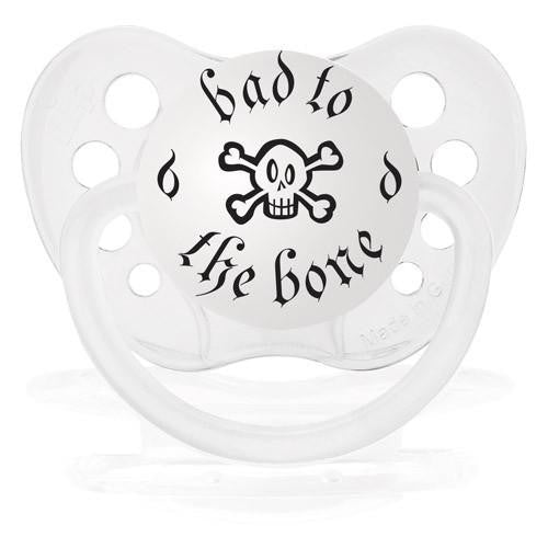 Expression Pacifiers - Bad to the Bone (Clear) - Through my baby's eyes