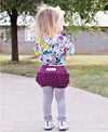 Gray Footless Ruffle Tights - Through my baby's eyes