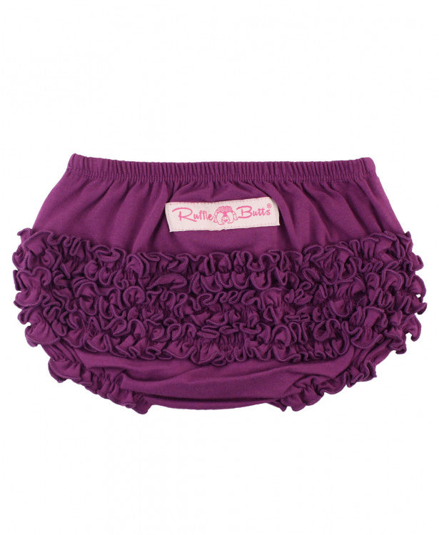 Plum Knit RuffleButt - Through my baby's eyes