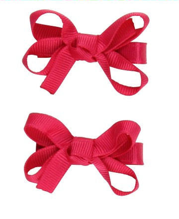 Bows - Fuchsia Double - Through my baby's eyes