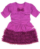 Plum Organza Party Dress - Through my baby's eyes