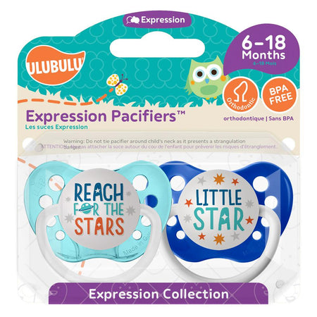 Expression Pacifiers - Prince Charming & Stud Muffin 0-6M
