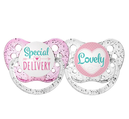 Expression Pacifiers - I Love Mommy - White - 0-6M