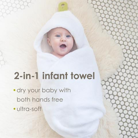 Infant Bath Gift Set, White, Newborn to 6 Months - Through my baby's eyes