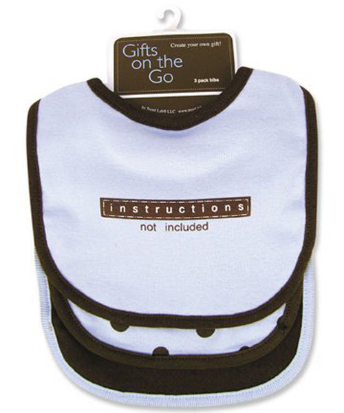 Instructions Not Included 3-Pack Bib Set - Through my baby's eyes