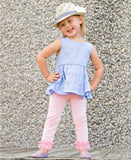 Blue Chambray Tiered Tank - Through my baby's eyes