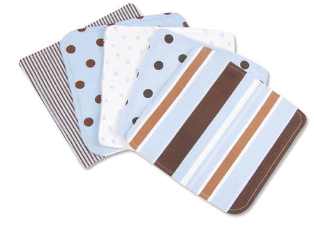 Cocoa Dots Print Wash Cloth Set